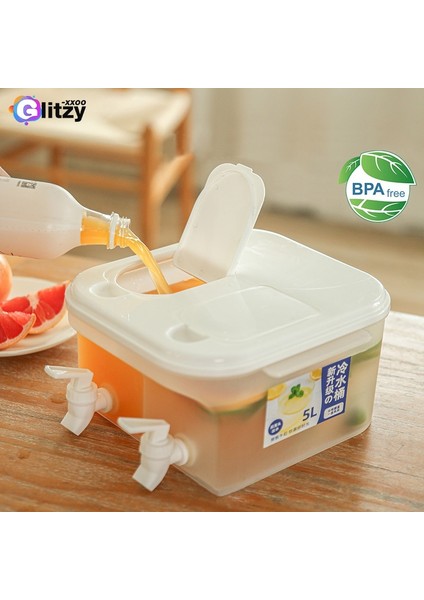 Su Isıtıcısı D Büyük Soğuk Su Isıtıcısı Buzdolabı Musluklu Limonata Şişesi Drinkware Su Isıtıcısı Pot Içecek Sebili Ev Soğuk Su Sürahisi Kova (Yurt Dışından)