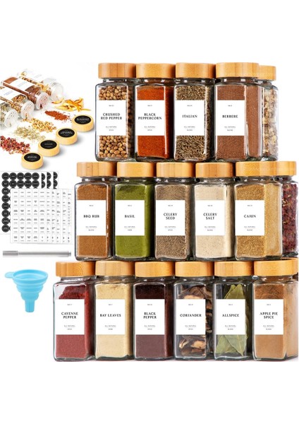 10 Adet Kavanoz Seti Bambu Kapaklı Cam Baharat Kavanozları Baharat Baharat Kapları Mutfak Tuz Biber Çalkalayıcılar Baharat Organizatör Mutfak Baharat Kavanoz Seti (Yurt Dışından) fırsatları