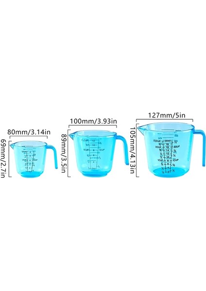 600ML Pişirme Aracı Ölçüm Kabı Mezun Dekantör Ağzı Plastik Görsel Ölçekli Ölçüm Kabı 150/300/600ML Mezun Kaliteli Mutfak (Yurt Dışından) modelleri