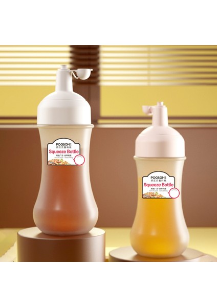 Pembe 350ML Çeşni Şişesi Sıkılabilir Sos Şişesi Mutfak Domates Salatası Sıkılabilir Şişe Salata Şişesi Bal Kavanoz Sos Şişesi (Yurt Dışından)
