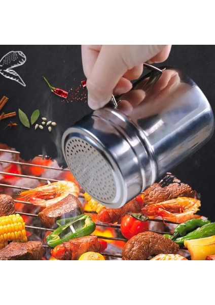 L Dayanıklı Kolay Temizlenebilir Rahat Kavrama Un Tarçın Şeker Shaker Dispenseri Yemek Odası Malzemeleri Baharat Shaker Pizza Shaker (Yurt Dışından) fiyatları