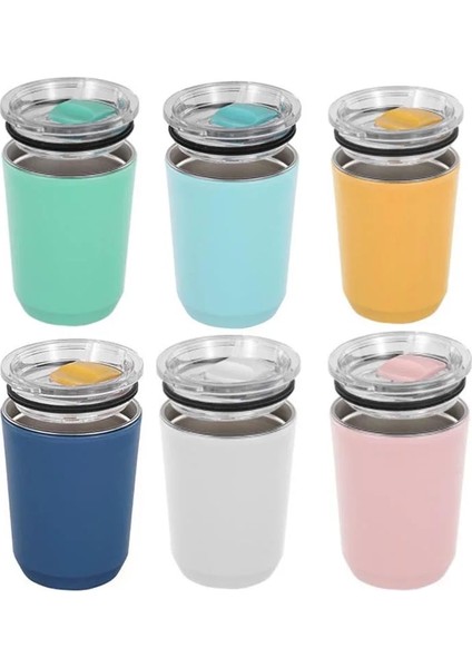 Mavi Küçük Paslanmaz Çelik Su Kapaklı Bardak 360 ml Içme Deliği Isıya Dayanıklı Kahve Kupa Ev Kullanımı Için Isı Yok Seyahat Açık Hediyeler (Yurt Dışından) fiyatları