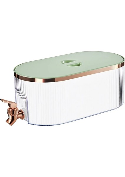 5.3l K 5.3l Musluk ve Kapaklı Plastik Meyve Suyu Sebili Buzlu Içecek Kovası Sızdırmaz Büyük Kapasiteli Drinkware Mutfak Aksesuarları (Yurt Dışından)