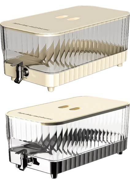 5.3l K 5.3l Musluk ve Kapaklı Plastik Meyve Suyu Sebili Buzlu Içecek Kovası Sızdırmaz Büyük Kapasiteli Drinkware Mutfak Aksesuarları (Yurt Dışından) indirimleri