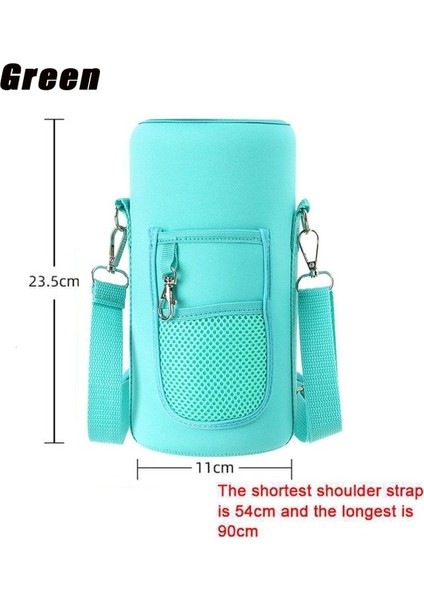 Yarım Galon 1 Adet Su Şişesi Kapağı Askılı Çanta Neopren Su Depolama Tutucu Omuz Askısı Siyah Şişe Taşıyıcı Yalıtım Çantası Günlük Araçlar (Yurt Dışından)