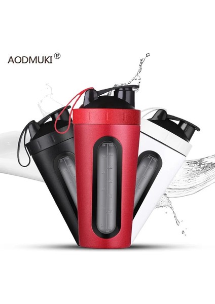 Beyaz Shaker Şişesi 700 M / 28 Oz Paslanmaz Çelik Shaker Şişesi, Çırpma Topu Peynir Altı Suyu Proteini Su Şişesi Sızdırmaz Spor Salonu Mikser Spor Shaker, Win ile (Yurt Dışından) modelleri
