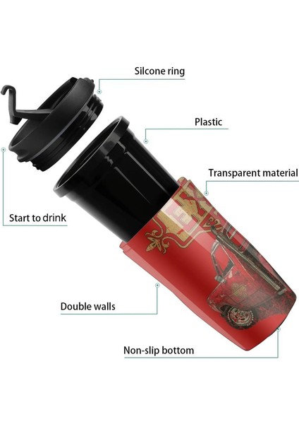 250 ml Yeni Lil' Red Express 1978 Seyahat Kahve Kupa Vintage Fincan Fincan Kahve Espresso Kahve Fincanları (Yurt Dışından) fırsatları