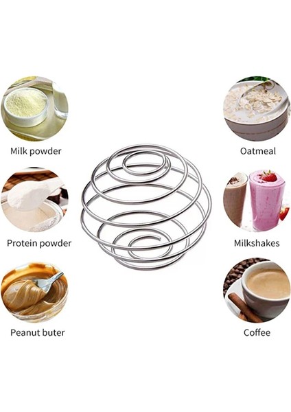 Donuk Yüksek Kaliteli Milkshake Protein Shaker Topu Tel Karıştırıcı Karıştırma Çırpma Paslanmaz Çelik Bahar Topları Karıştırma Topu Mutfak Aletleri (Yurt Dışından) fırsatları