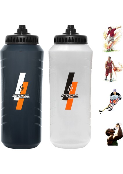 Temizle Beyaz 1000ML 32OZ Sıkmalı Spor Su Şişesi 1 Litre Sızdırmaz Hokey 32 Oz Futbol, Futbol, Basketbol, Spor Salonu Için Geniş Ağız (Yurt Dışından) fiyatları