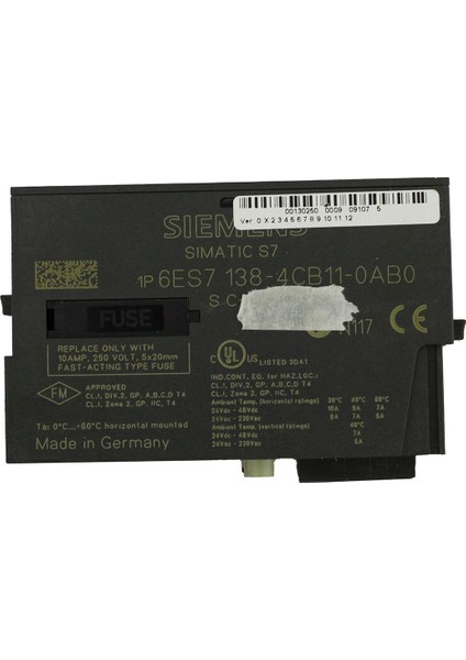 6ES7138-4CB11-0AB0 Sımatıc Dp, Pm-E Power Modules