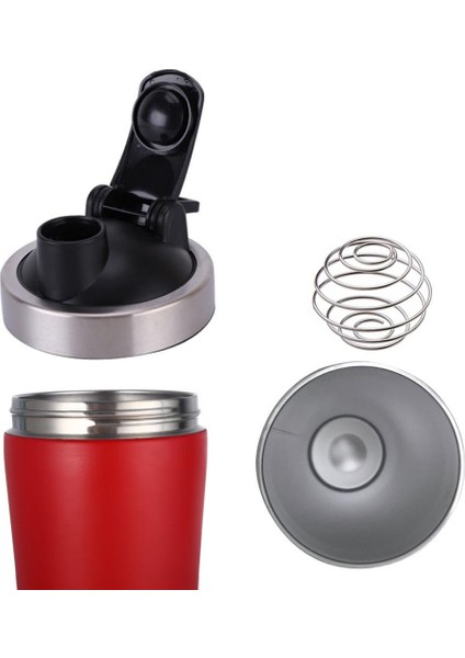 Kırmızı 750 ml Paslanmaz Çelik Shaker Şişe Bpa Ücretsiz Çift Duvar Vakum Yalıtımlı Spor Shaker Şişe Protein Shaker Sızdırmaz Tumbler (Yurt Dışından) fırsatları