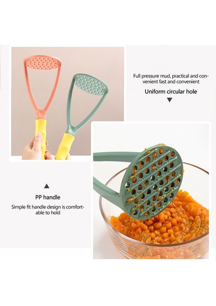 Stil 3 2023 Yeni Manuel Patates Ezici Mutfak Sarımsak Püresi Havuç Püresi Makinesi Patates Basın Itici Bebek Tamamlayıcı Gıda Yapma Aracı (Yurt Dışından) modelleri