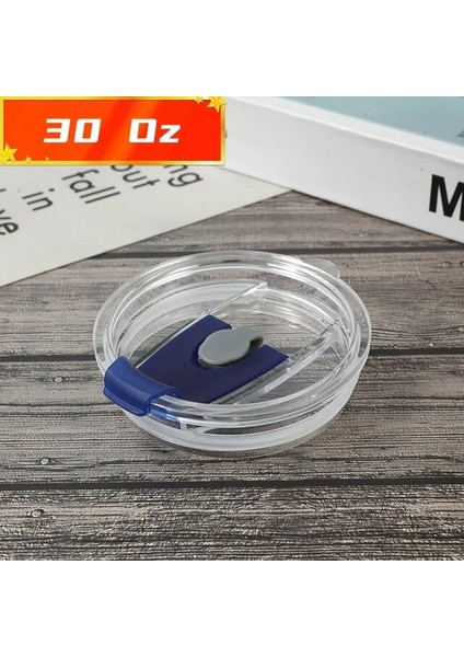Koyu Mavi 30 Oz 12 ~ 30 Oz Sızdırmazlık Şişe Kapağı Sıçrama Dökülmeye Dayanıklı Düz Plastik Kapaklar Ozark Trail Rtic Yeti Tumbler Bardak Çok Renkli Termos Bardak (Yurt Dışından)