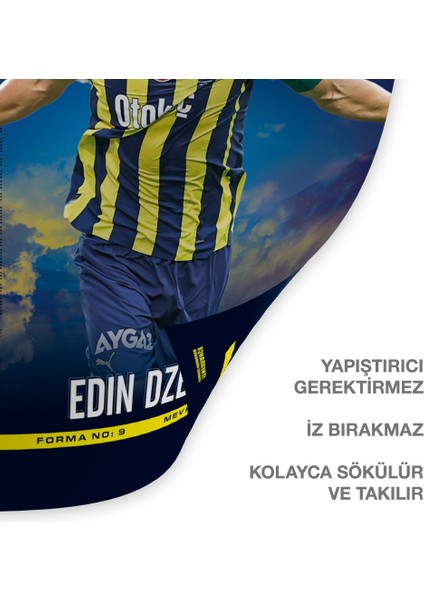 Odyak Statıkıum 2023-2024 Edın Dzeko Poster 56X80 cm Statik Kağıt Yapışkansız Lisanslı Orjinal