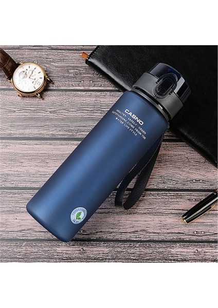Lacivert 560ML Marka Bpa Içermeyen Sızdırmaz Spor Su Şişesi Yüksek Kaliteli Tur Yürüyüş Taşınabilir Favori Içecek Şişeleri 400ML 560ML (Yurt Dışından)