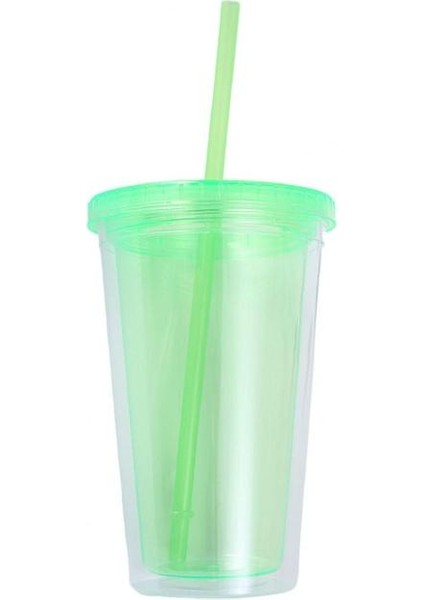 Yeşil 450ML Sevimli Su Şişesi Kahve Suyu Süt-Çay Kawaii Plastik Soğuk Bardaklar Kapaklı Saman Taşınabilir Yeniden Kullanılabilir Içme Suyu Şişesi (Yurt Dışından) fiyatları