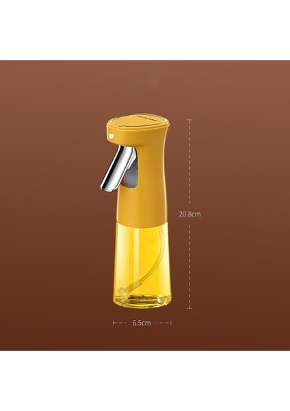 Sarı 280 ml Çok Amaçlı Zeytinyağı Sprey Şişesi Mutfak Ev Yağ Püskürtme Pot Pişirme Barbekü Yağ Kontrolü Atomize Püskürtücü Cam (Yurt Dışından)