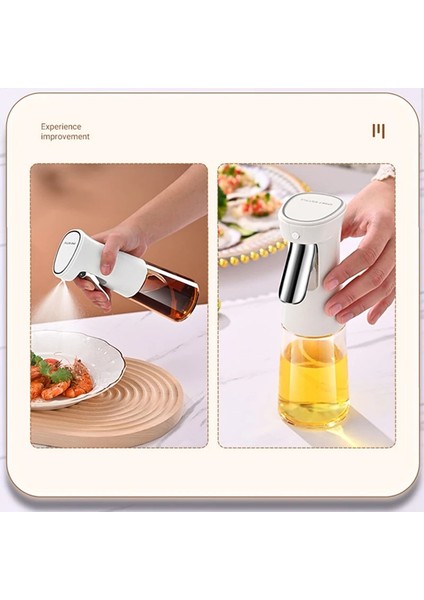 Sarı 280 ml Çok Amaçlı Zeytinyağı Sprey Şişesi Mutfak Ev Yağ Püskürtme Pot Pişirme Barbekü Yağ Kontrolü Atomize Püskürtücü Cam (Yurt Dışından)