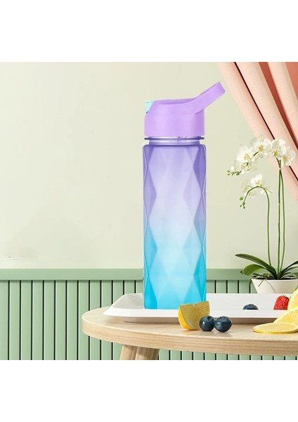 Mor Mavi Degrade 600ML 600ML Su Şişesi Uzay Kupası Yıldız Anason Açısal Degrade Saman Bardağı Açık Sızdırmaz Spor Su Isıtıcısı Içme Bardağı Su Şişesi (Yurt Dışından) fırsatları