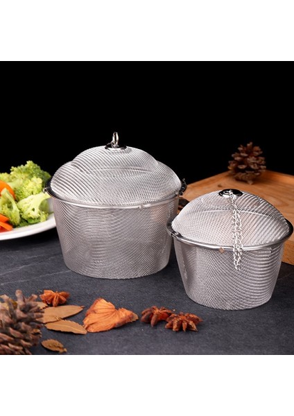 13.5 cm Baharat Baharat Topu Sepeti Çay Topu Paslanmaz Çelik Lezzet Torbası Tencere Tadı Halojen Kutu Çanta Çorba Tadı Kutusu Süzgeç Sepeti (Yurt Dışından) indirimleri