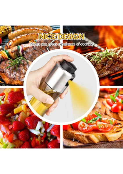 180ML Mafiti Yemeklik Yağ Spreyi, Mutfak Aksesuarları Çok Fonksiyonlu Yağ Spreyi Şişesi, Havada Kızartılmış Zeytinyağı Dispenseri, Salata, Aşçı, Fırında, (Yurt Dışından) fırsatları