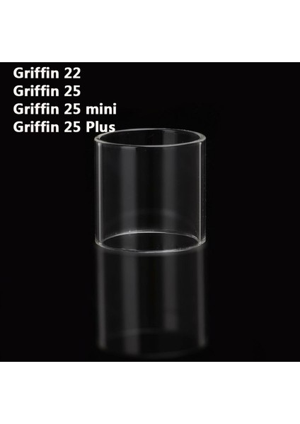 Griffin 22 Düz Cam Tüpler Griffin 22 Griffin 25 Griffin 25 Mini Griffin 25 Artı Cam Tankı Yedek Mini Bardak 5 Adet (Yurt Dışından)