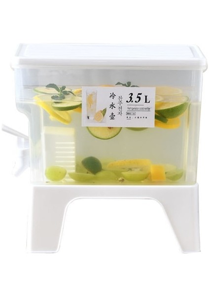 3.5l 3.5l Manuel Su Isıtıcısı Düdük Limonata Musluk Su Sebili Sürahi Içecek Galon Soğuk Yaz Gıda Sınıfı Içecek Tıkaç Günlük Kullanım (Yurt Dışından)