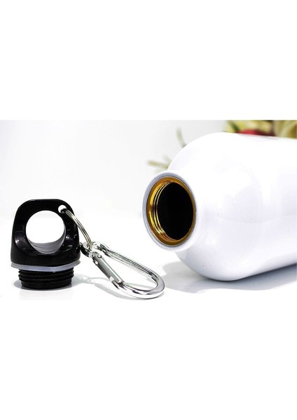 Beyaz (500ML) Özel Diy Metal Alüminyum Şişe Spor Su Şişeleri Baskı Logo Adı Görüntü 500ML 600ML Yürüyüş Turu Tırmanma Hediye Tumbler (Yurt Dışından) fırsatları
