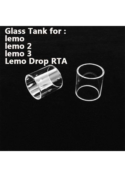 Lemo 3 Düz Cam Tüpler Lemo Lemo 2 Lemo 3 Lemo Damla Rta Cam Tankı Yedek Mini Bardak 5 Adet (Yurt Dışından)