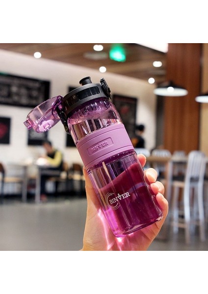 Mor 2l 2 Litre Saman Plastik Su Şişesi Büyük Taşınabilir Seyahat Şişe Spor Fitness Fincan Yüksek Değer Büyük Yağ Fincan Yetişkin Evrensel (Yurt Dışından)
