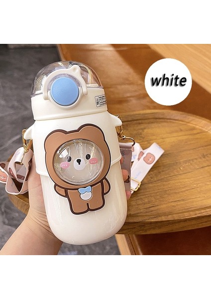 Renk 1 720 ml Çocuklar Çocuklar Için Su Şişesi Saman Çıkartmalar ile Sevimli Yaz Kawaii Plastik Bardak Taşınabilir Öğrenciler Okul Seyahat Kız Şişeleri (Yurt Dışından)