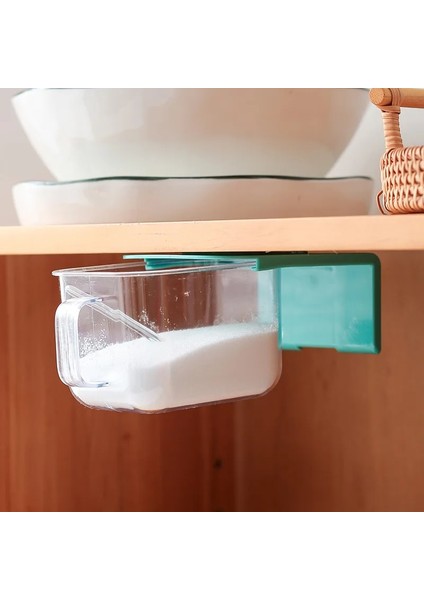 Gri Mutfak Çeşni Kutusu Baharat Potu Toz Geçirmez ve Nem Geçirmez Tank Duvara Monte Delikli Tuz Şişesi Çeşni Kutusu (Yurt Dışından) fiyatları