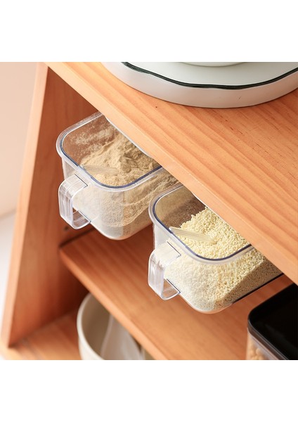Gri Mutfak Çeşni Kutusu Baharat Potu Toz Geçirmez ve Nem Geçirmez Tank Duvara Monte Delikli Tuz Şişesi Çeşni Kutusu (Yurt Dışından) modelleri