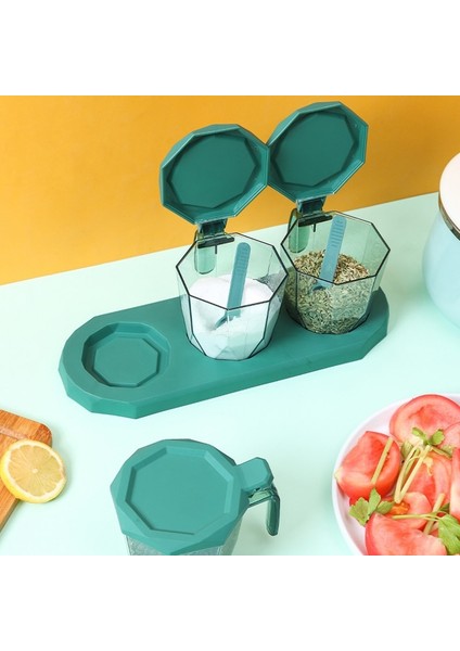 Pink-2pc 2 Adet/3 Adet Baharat Kavanoz Seti Tuz Biber Çalkalayıcı Baharat Kavanoz Tuzluk Kaşık ile Şeffaf Mutfak Konteyner Saklama Kutusu (Yurt Dışından) indirimleri