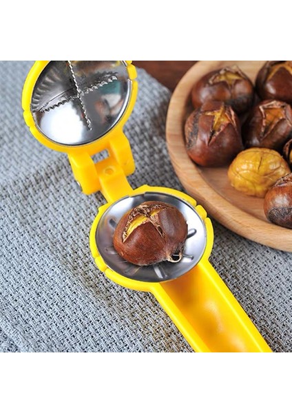 Paslanmaz Çelik 2 In 1 Paslanmaz Kestane Makinesi Mutfak Aksesuarları Kestane Kılıf Taşınabilir Kestane Kesici Ev Kestane Klip Açıcı Somun (Yurt Dışından) modelleri