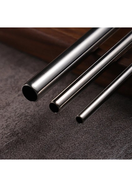 Kavisli Mavi 21.5CMX8MM Içecek Pipetleri 304 Paslanmaz Çelik Soğuk Içme Kavisli Düz Uzun Pipet Fırçalı Drinkware Bar Parti Bardak Aksesuarları (Yurt Dışından)