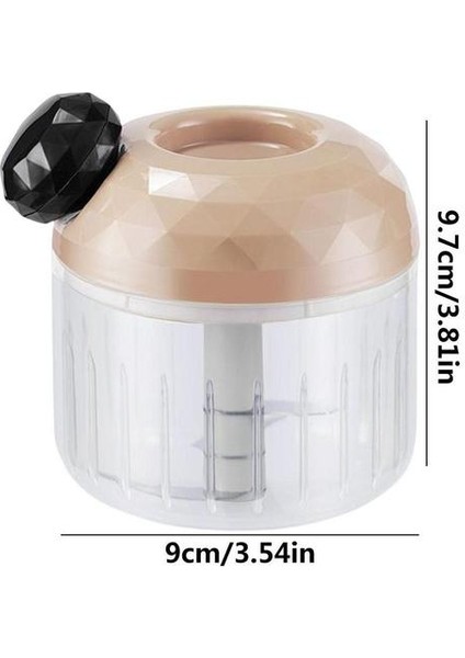 Pembe Taşınabilir Sebze Kesici Güçlü Manuel Sarımsak Ezici Kıyma Kolay Kullanım Mini Sebze Kesicisi Mutfak Sebze Rende Araçları (Yurt Dışından)