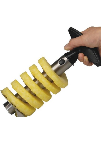 Siyah Ananas Dilimleme Soyucu Kesici Parer Bıçağı Paslanmaz Çelik Mutfak Meyve Araçları Pişirme Araçları Mutfak Aksesuarları SN4415 (Yurt Dışından) modelleri