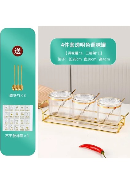 G-3 Adet Yaratıcı Çizgili Baharat Kavanoz Seti Raf ile Zarif Akrilik Tuz Kavanoz Soya Sosu Sirke Depolama Şişe Mutfak Malzemeleri Yeni (Yurt Dışından) fiyatları