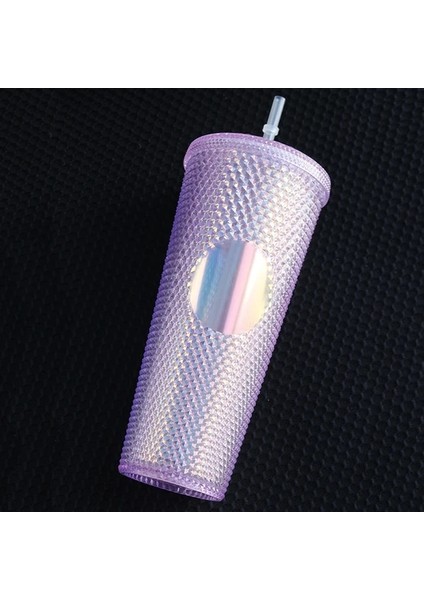 710 ml Tumbler Su Şişeleri Samanlı Çift Katmanlı Plastik Durian Elmas Radyant Tanrıça Bira Kupa Kahve Fincanı (Yurt Dışından)