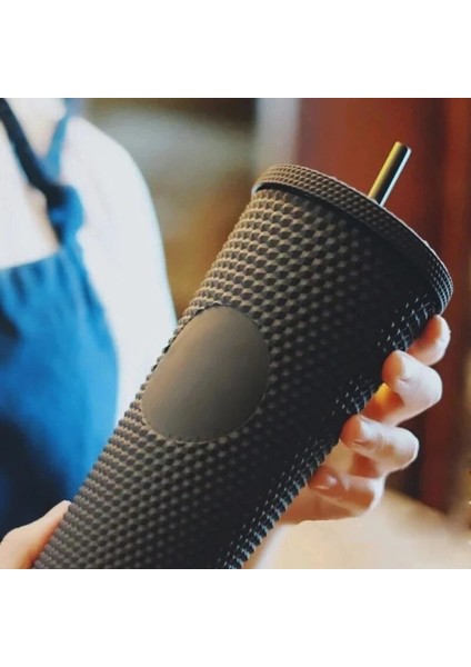 710 ml Tumbler Su Şişeleri Samanlı Çift Katmanlı Plastik Durian Elmas Radyant Tanrıça Bira Kupa Kahve Fincanı (Yurt Dışından)