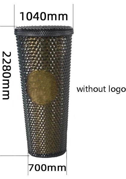 710 ml Tumbler Su Şişeleri Samanlı Çift Katmanlı Plastik Durian Elmas Radyant Tanrıça Bira Kupa Kahve Fincanı (Yurt Dışından)