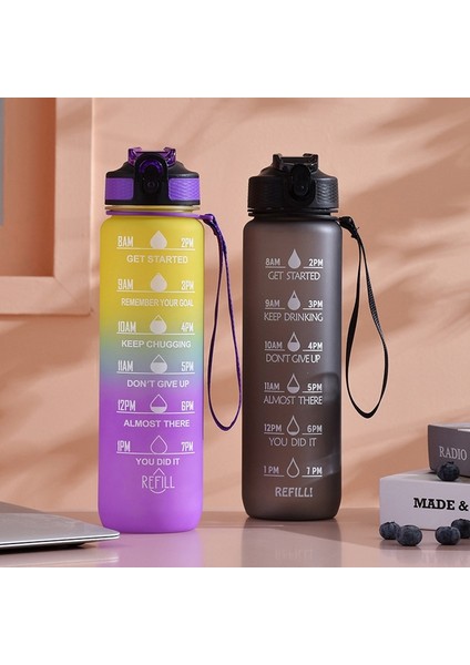 Degrade Pembe 1l 1l Plastik Pipetli Su Şişesi Botella De Agua Motivacional Kabak Kızlar Için Zaman Işaretleyici ile Spor Salonu Kawaii Büyük Chaleira (Yurt Dışından) fiyatları