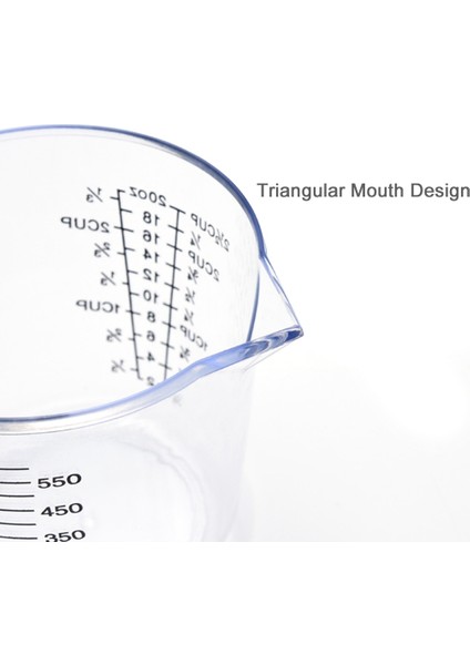 No.2 150 ml Şeffaf Plastik Ölçme Bardak Çok Ölçüm Pişirme Pişirme Aracı Sıvı Ölçü Sürahi Konteyner (Yurt Dışından)