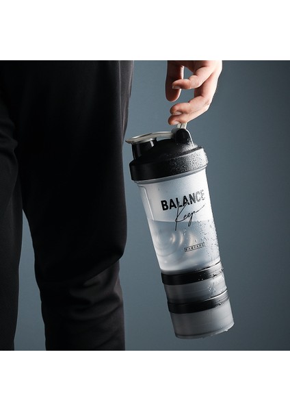Stil 1 500 ml Spor Su Şişeleri Protein Shaker Süt Karıştırma Siyah Taşınabilir Açık Sızdırmaz Plastik Şişe Bpa Ücretsiz (Yurt Dışından) modelleri