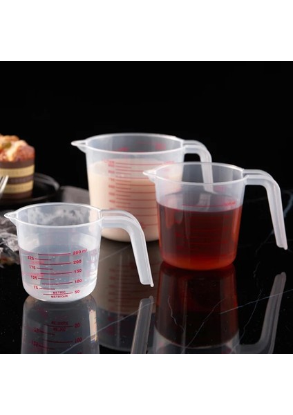 1l Plastik Ölçüm Kabı 1l Çift Taraflı Büyük Kapasiteli Ölçüm Kabı Mutfak Pişirme Aracı Kalınlaştırılmış Süt Çay Mezun Bardak (Yurt Dışından)