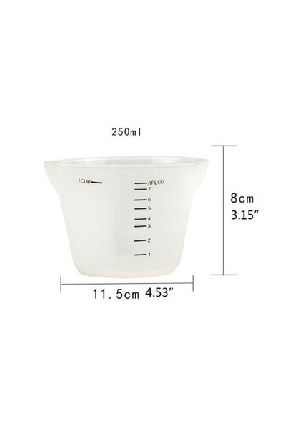 B-250ML 30/100/150/600ML Silikon Ölçüm Kabı El Yapımı Dıy Takı Yapımı Araçları Kristal Epoksi Reçine Karışık Ölçü MY06 21 Dropshipping (Yurt Dışından)