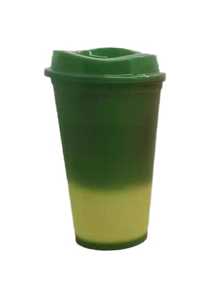 Yeşil 401-500ML Gıda Sınıfı 473ML 480ML 500ML 16OZ Yeniden Kullanılabilir Isı Rengi Değişen Renk Değiştiren Plastik Bardak Kahve Fincanı (Yurt Dışından) fiyatları