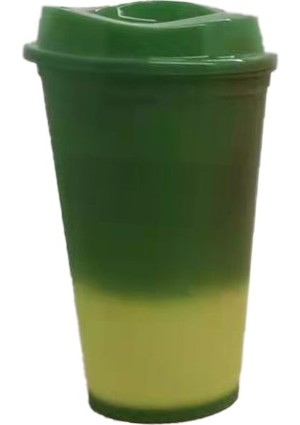 Yeşil 401-500ML Gıda Sınıfı 473ML 480ML 500ML 16OZ Yeniden Kullanılabilir Isı Rengi Değişen Renk Değiştiren Plastik Bardak Kahve Fincanı (Yurt Dışından) fırsatları