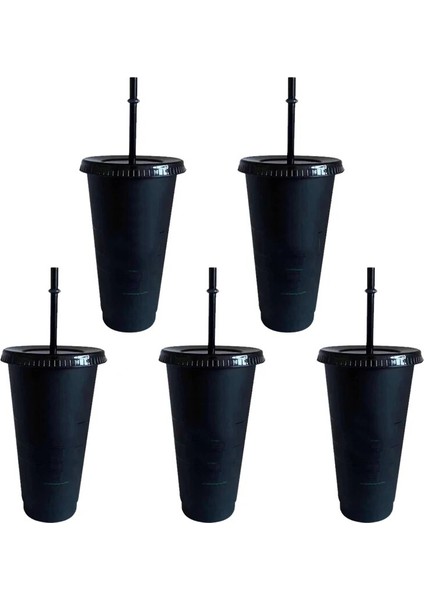 1 Adet 710 ml Logolu 700 ml Yeniden Kullanılabilir Renk Değişimi Flaş Parlak Kahve Fincanları Plastik Tumbler Kapaklı Plastik Bardak Logolu Kahve Kupa Kahve Dükkanı Için (Yurt Dışından)